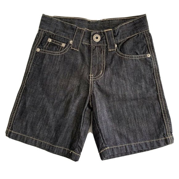 Adolfo Dominguez Kid's Boy Short Jean Bermuda Black Zip 100%Cotton Size 4 - Picture 1 of 12